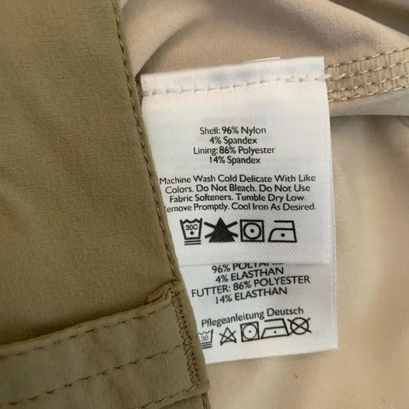 Eddie Bauer Horizon Skort - Size 4- tan khaki - Picture 7 of 7